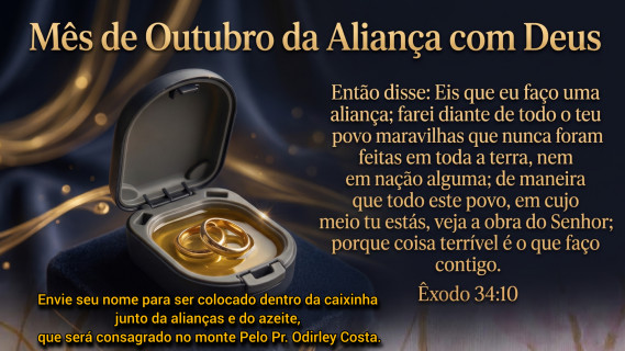 MÊS DE OUTUBRO DA ALIANÇA COM DEUS